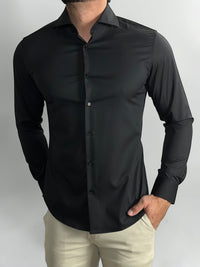 CAMISA M/L TECHMODAL SLIM FIT PRETA ZIGMA