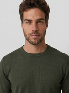 SUÉTER ESSENTIAL GOLA REDONDA VERDE MILITAR ZIGMA