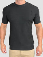 CAMISETA TRICO TEXTURE PRETA ZIGMA