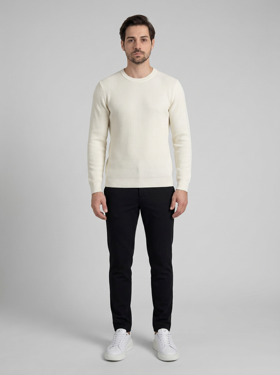 SUETER TRICO TEXTURE OFF WHITE ZIGMA