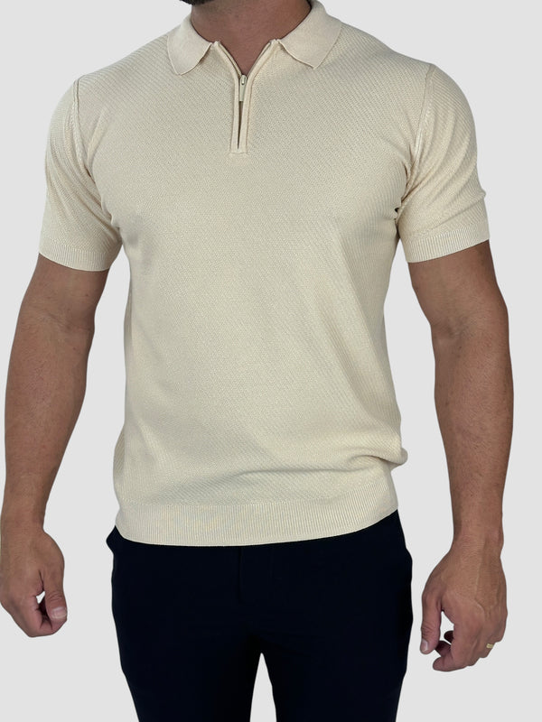 GOLA POLO VERONA C/ZIPER BEGE ZIGMA