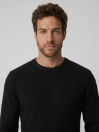 SUETER TRICO TEXTURE PRETO ZIGMA