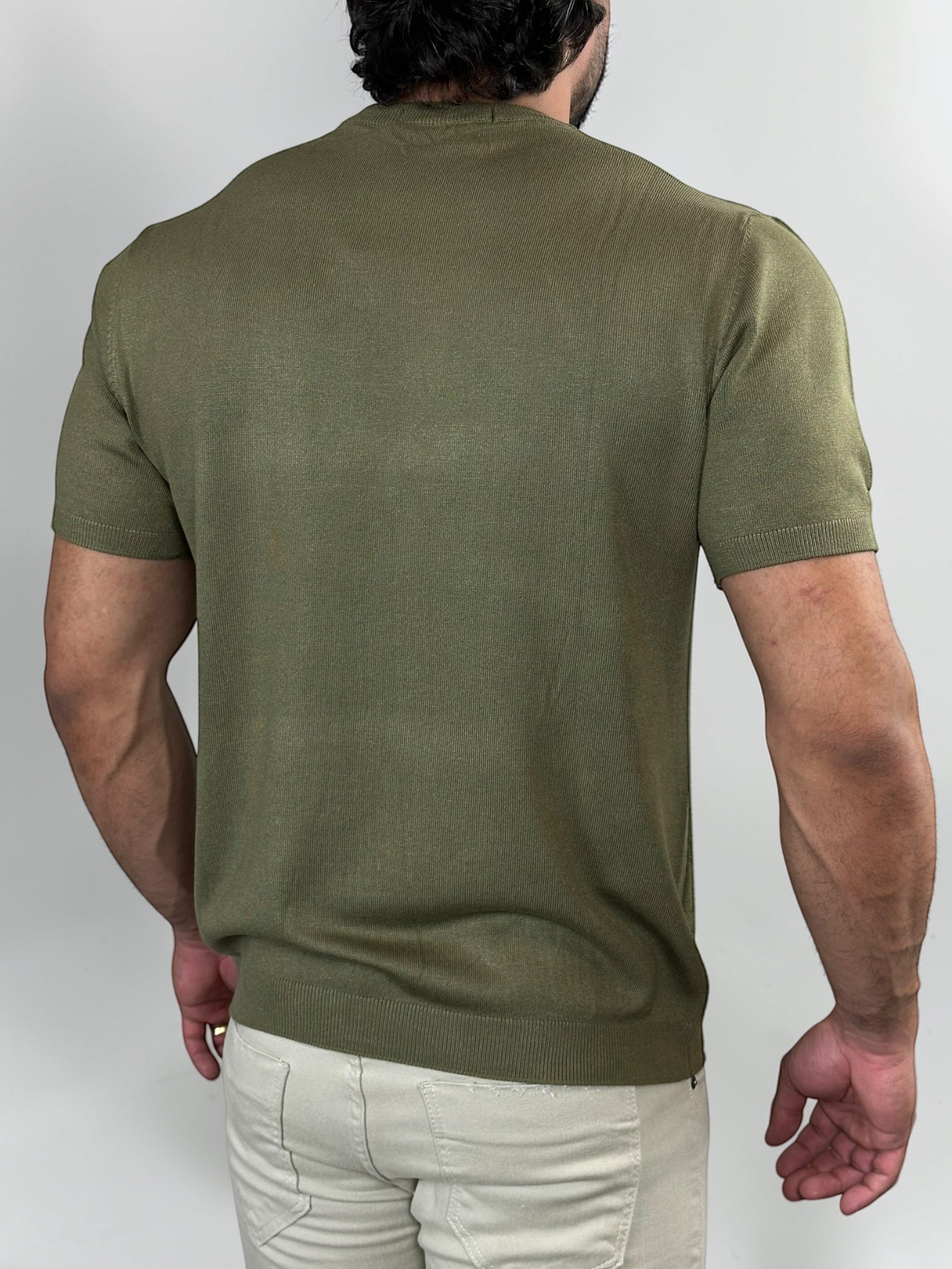 CAMISETA TRICOT MAJESTIC VERDE OLIVA  ZIGMA