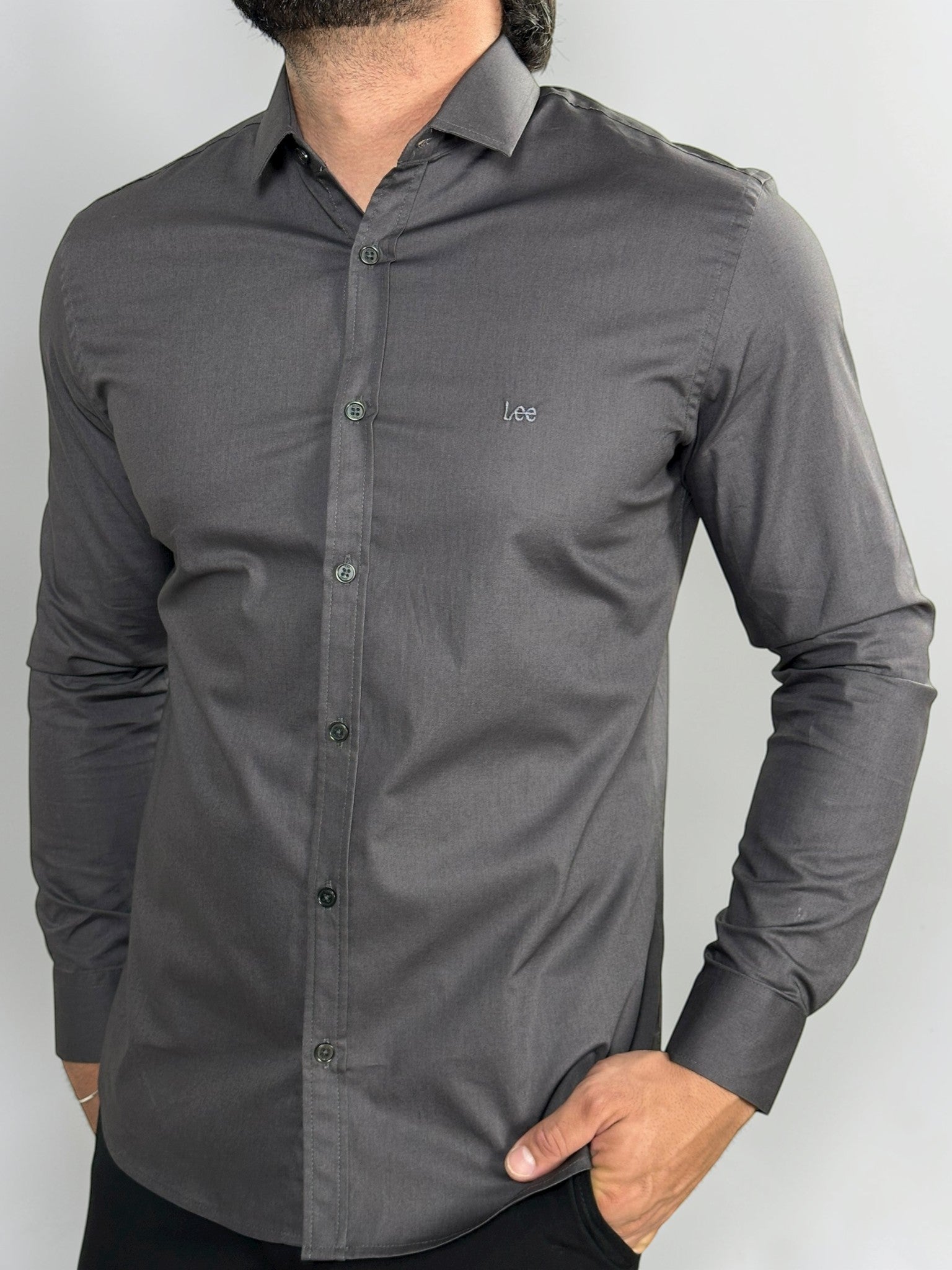 CAMISA M/L STRECH CHUMBO LEE