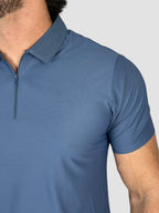 GOLA POLO TECH C/ZIPER AZUL ZIGMA