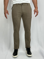 CALÇA SLIM CHINO NEW STRECH MILITAR SOFT LEE