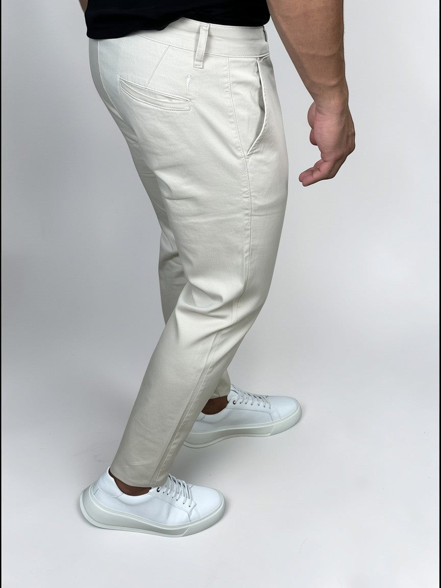 CALÇA  ALF SKINNY AREIA ZIPOFF