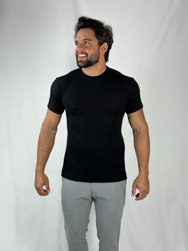 CAMISETA URBAN WAFFLE PRETO URBO