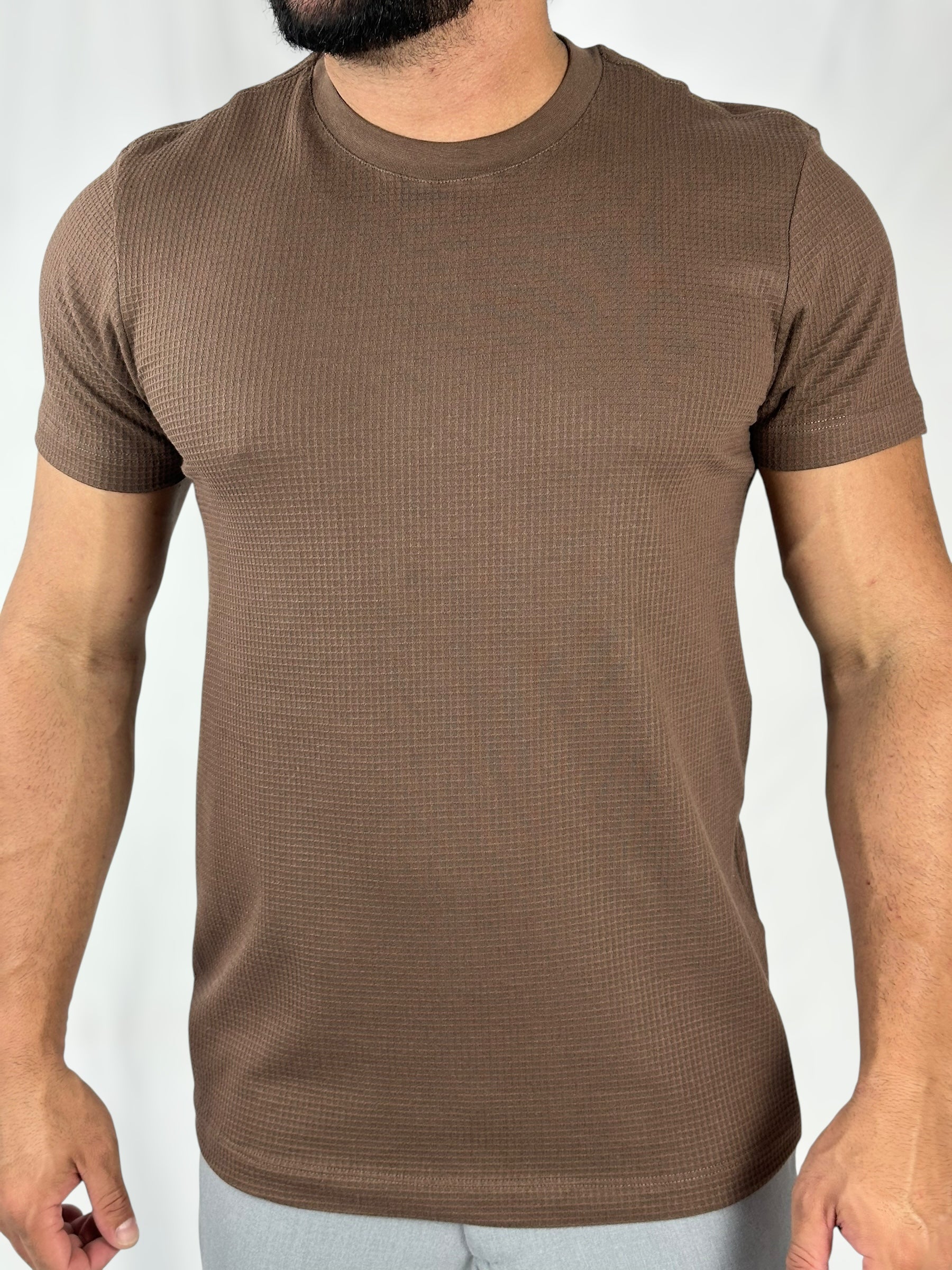 CAMISETA URBAN WAFFLE MARROM URBO