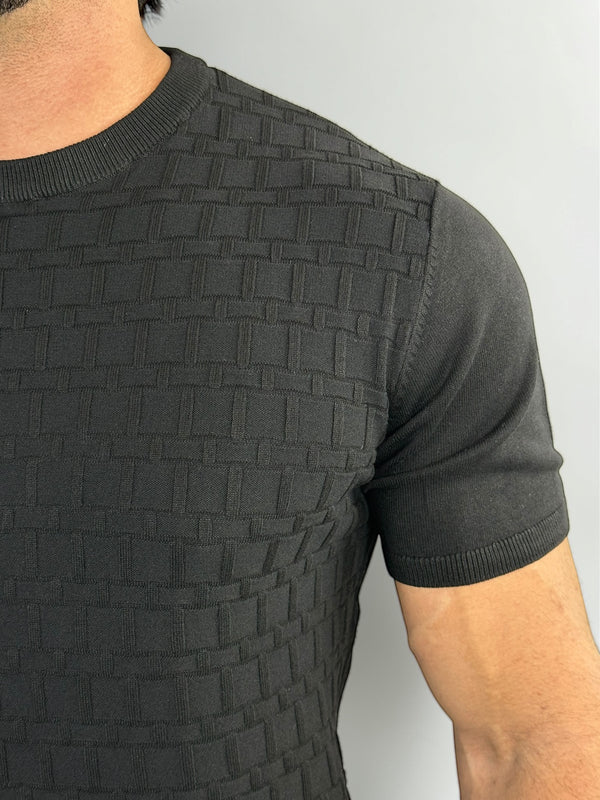CAMISETA TRICOT VENEZIA PRETO ZIGMA