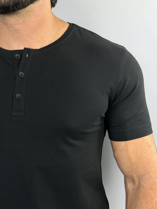 CAMISETA HENLEY SMART EGYPT PRETO URBO