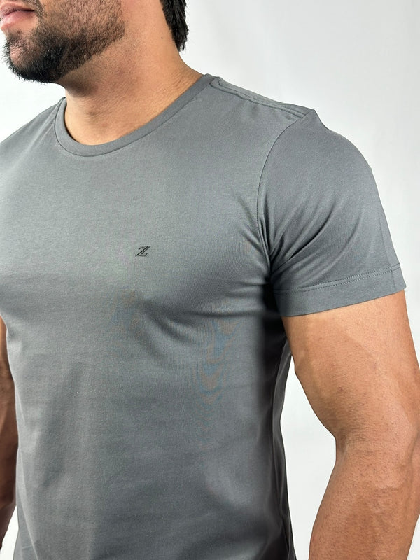 CAMISETA BASIC ESSENTIAL CINZA ZIGMA