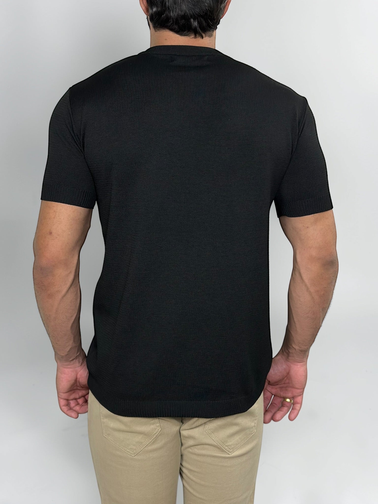 CAMISETA TRICÔ FIRENZE PRETA ZIGMA