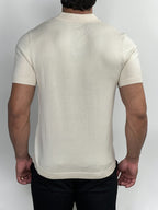 POLO V TRICOT VELLUTO AREIA ZIGMA