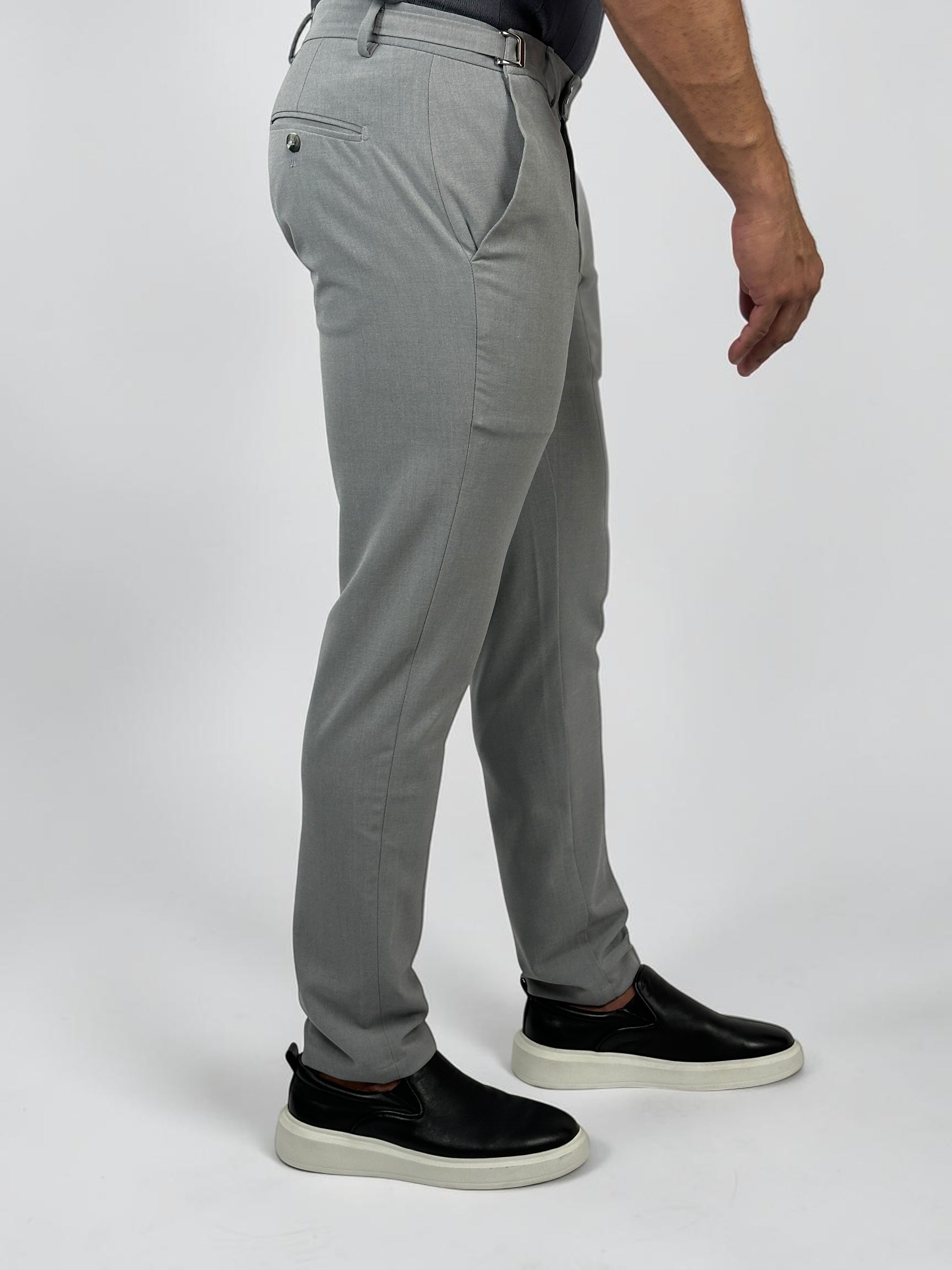 CALÇA  ALF ATENAS AJUSTE LATERAL CINZA ZIGMA