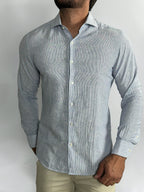 CAMISA M/L LINHO RIVIERA AZZURRA ZIGMA