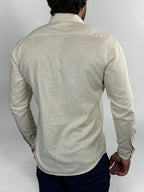 CAMISA M/L LINHO BLEND NATURAL ZIGMA