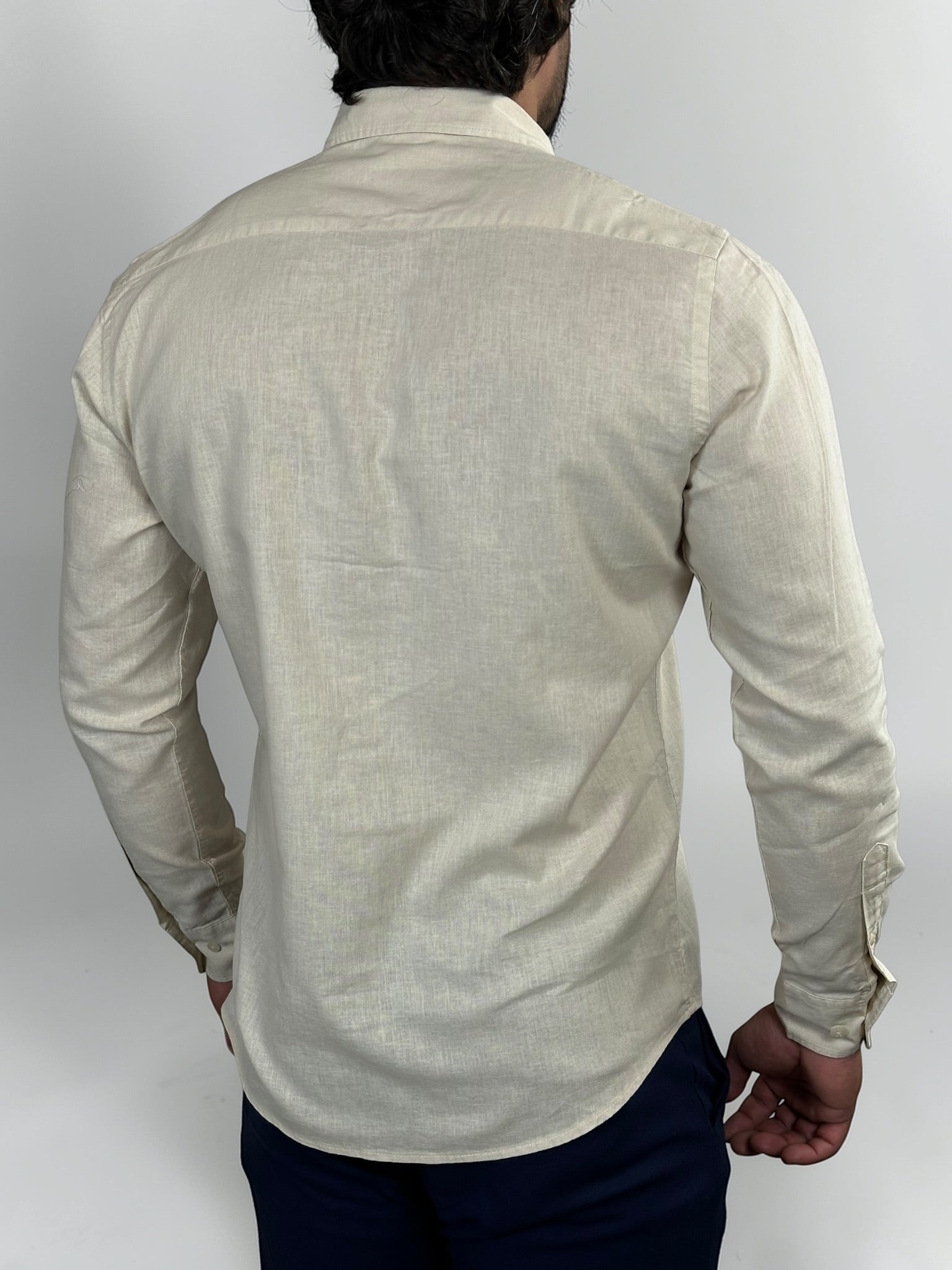 CAMISA M/L LINHO BLEND NATURAL ZIGMA
