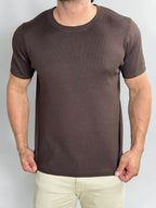 CAMISETA TRICOT SIENA SOFT MARROM ZIGMA