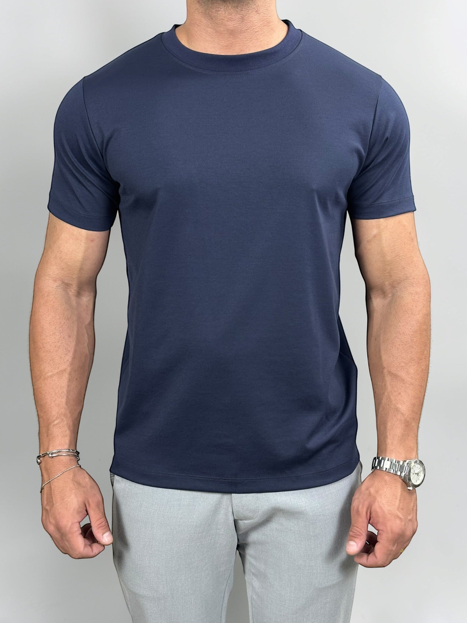 CAMISETA COMFORT STRETCH AZUL MARINHO ZIGMA
