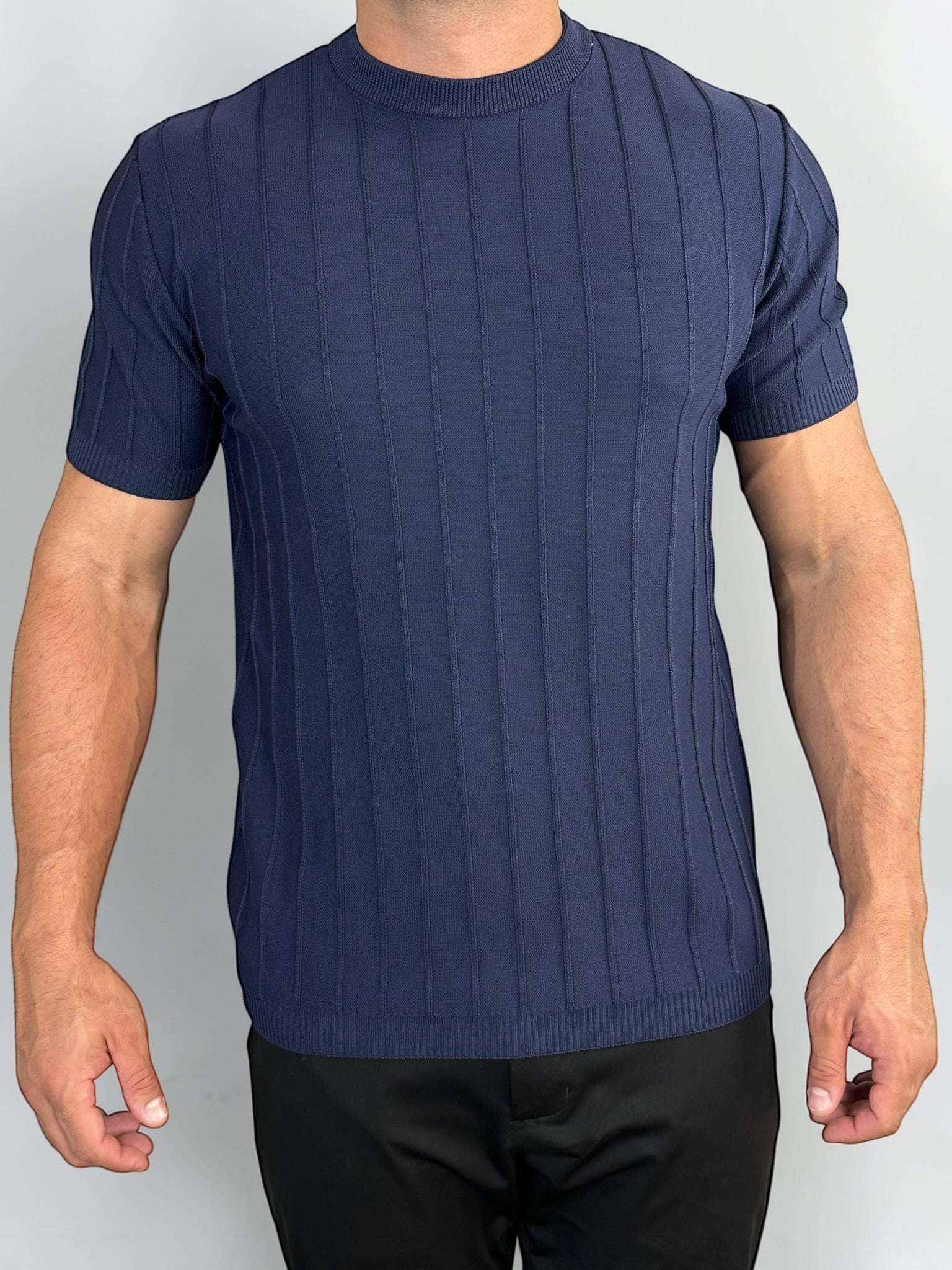 CAMISETA TRICOT RIVAGE AZUL MARINHO ZIGMA
