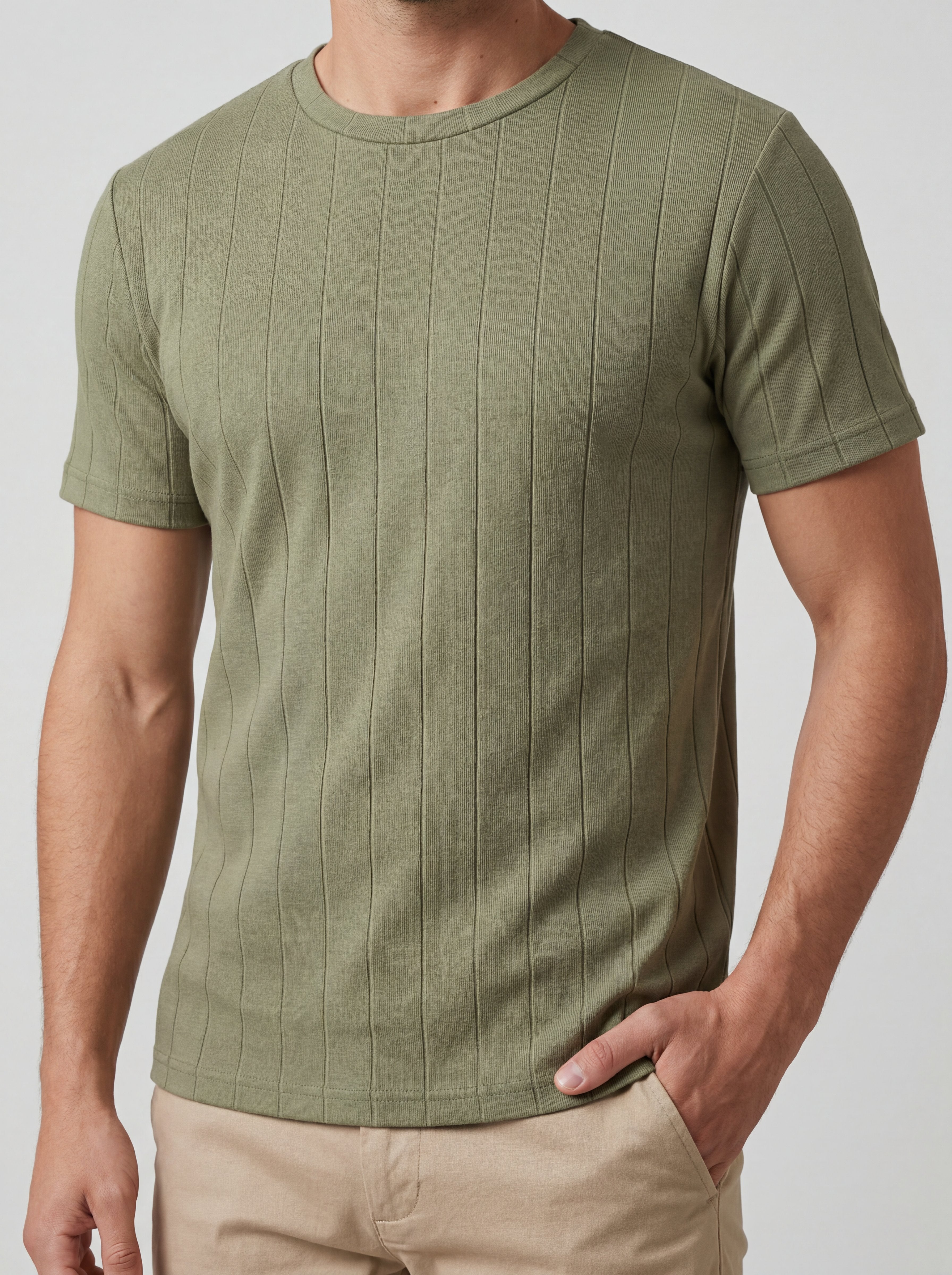 CAMISETA STRIPES FLOW VERDE MILITAR ZIGMA