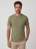 CAMISETA STRIPES FLOW VERDE MILITAR ZIGMA