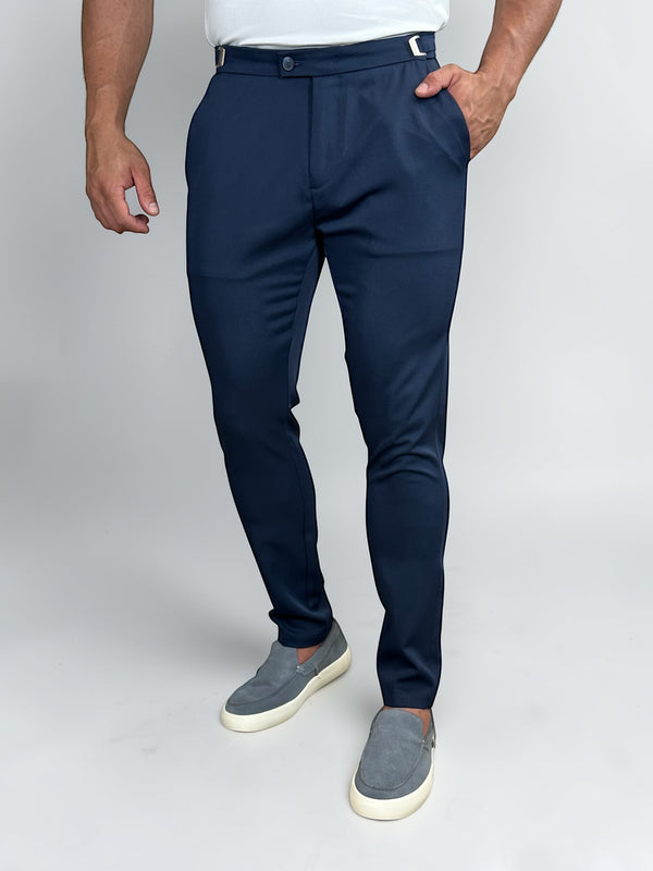 CALÇA ALF VIENA AJUSTE LATERAL MARINHO ZIGMA