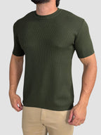 CAMISETA TRICO TEXTURE VERDE MILITAR ZIGMA