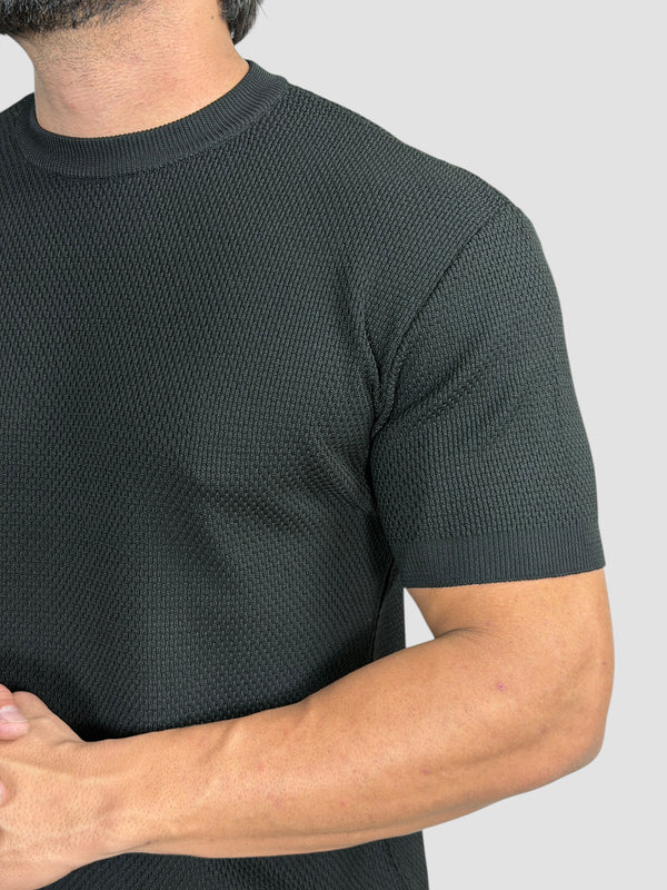 CAMISETA TRICO TEXTURE PRETA ZIGMA