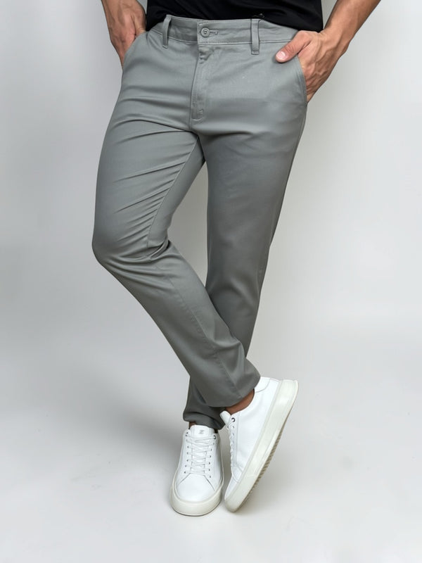 CALÇA  ALF SKINNY CINZA GRAFITE ZIPOFF