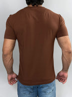 CAMISETA ESSENTIAL COTTON PREMIUM MARROM ZIGMA