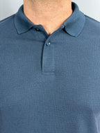 POLO BOTAO WAFFLE MARINHO ZIGMA