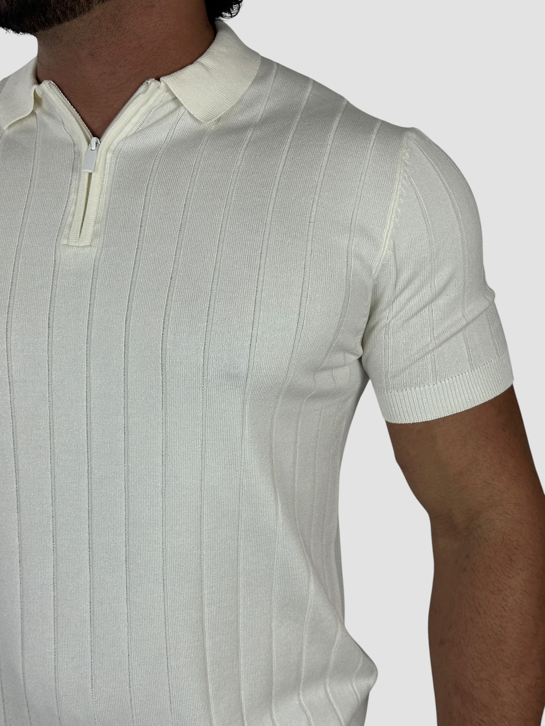 GOLA POLO ZEGNA C/ZIPER OFF WHITHE ZIGMA