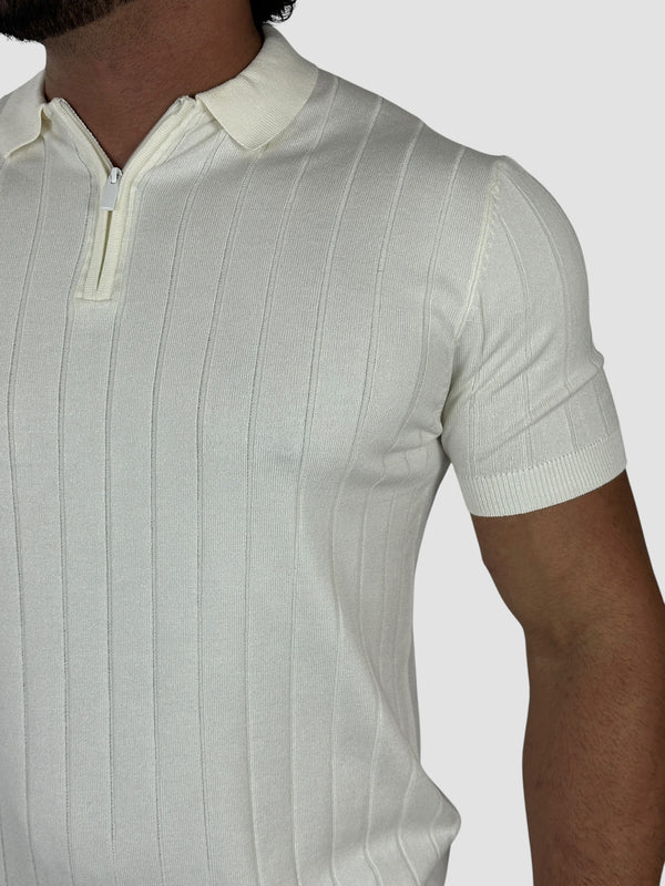 GOLA POLO ZEGNA C/ZIPER OFF WHITHE ZIGMA