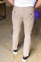 CALÇA SLIM CHINO STRECH CAQUI SOFT LEE