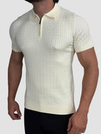 POLO TRICOT INTRECCIO CREME ZIGMA
