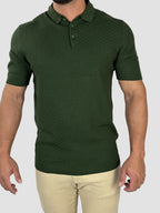 GOLA POLO TRAMA MILANO DARK GREEN ZIGMA