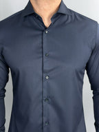 CAMISA M/L TECHMODAL REGULAR AZUL MARINHO ZIGMA