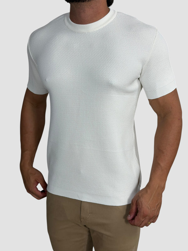 CAMISETA TRICO TEXTURE OFF WHITE ZIGMA