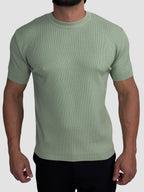 CAMISETA TRICO TEXTURE VERDE TREVO ZIGMA