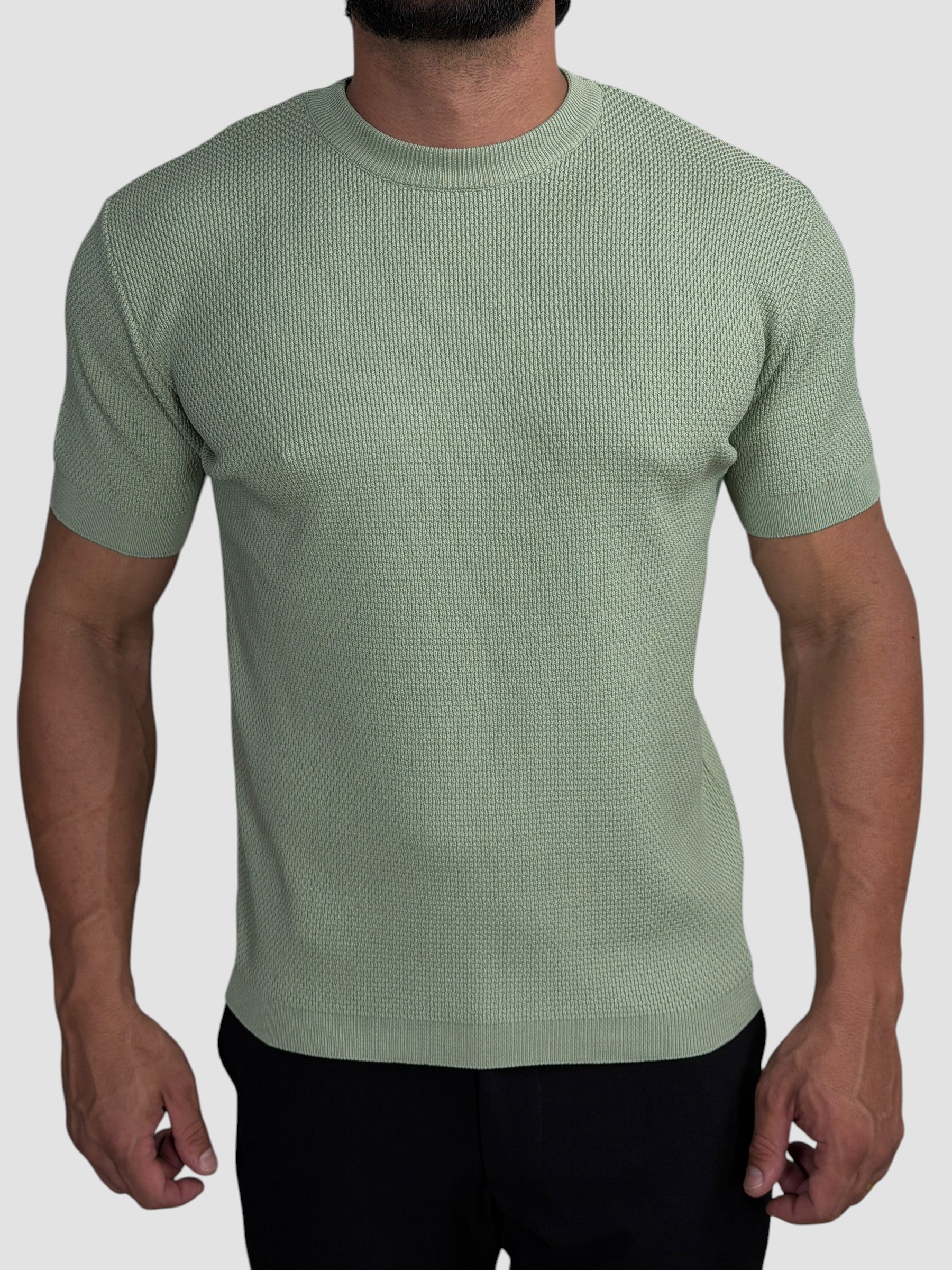 CAMISETA TRICO TEXTURE VERDE TREVO ZIGMA