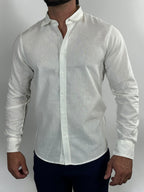 CAMISA M/L LINHO BLEND BRANCO ZIGMA