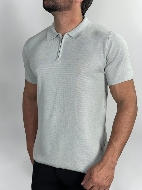 GOLO POLO C/ZIPER TRICOT MILANO CINZA ZIGMA