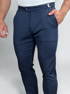 CALÇA ALF VIENA AJUSTE LATERAL MARINHO ZIGMA