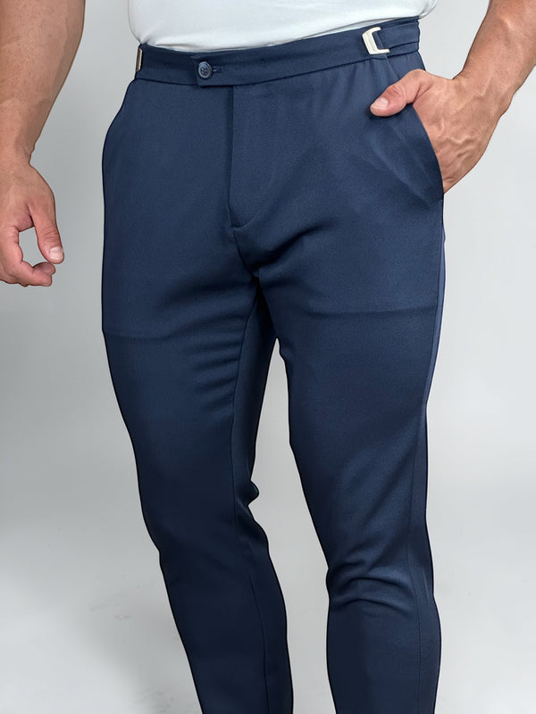 CALÇA ALF VIENA AJUSTE LATERAL MARINHO ZIGMA