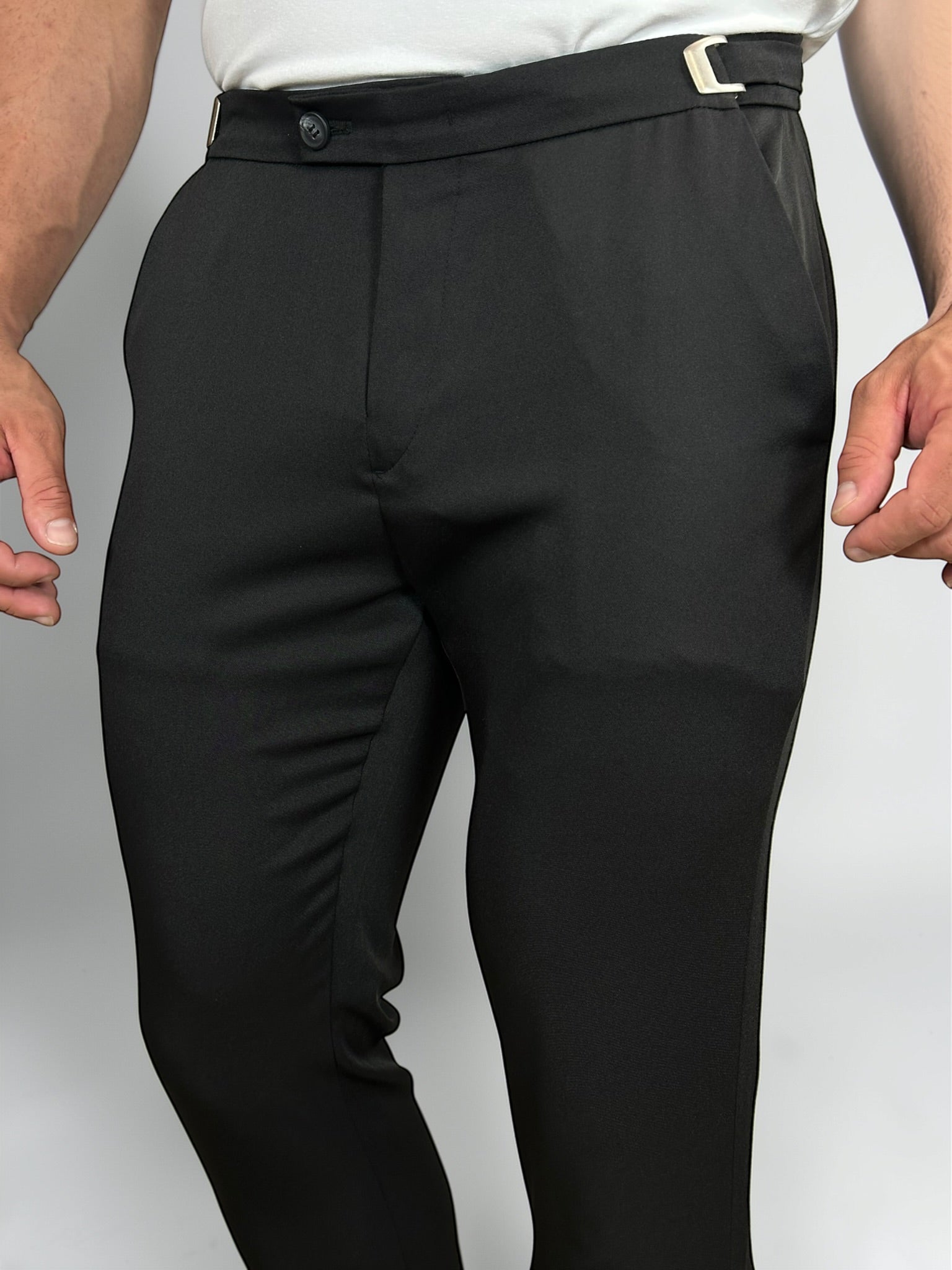 CALÇA ALF VIENA AJUSTE LATERAL PRETO ZIGMA