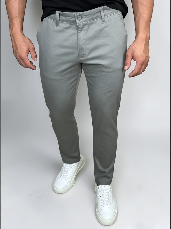 CALÇA  ALF SKINNY CINZA GRAFITE ZIPOFF