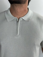 GOLO POLO C/ZIPER TRICOT MILANO CINZA ZIGMA