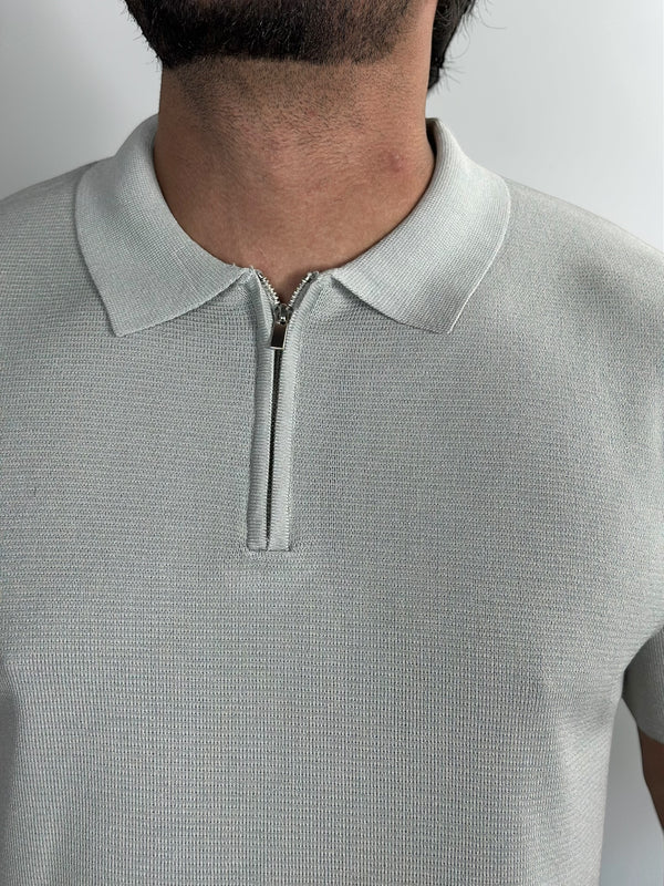 GOLO POLO C/ZIPER TRICOT MILANO CINZA ZIGMA